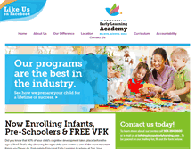 Tablet Screenshot of episcopalearlylearning.com